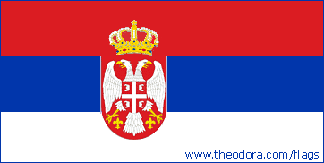 Flag of Serbia, Serbie, drapeau