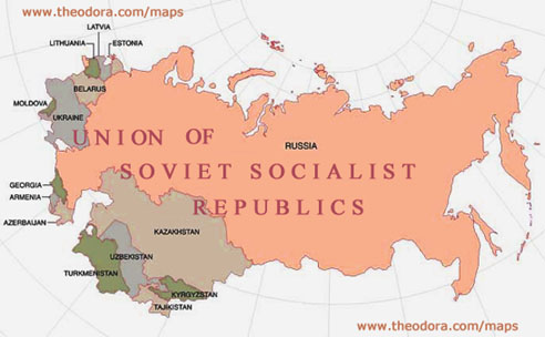 Maps of USSR - Soviet Union Maps, Economy, Geography, Climate, Natural ...