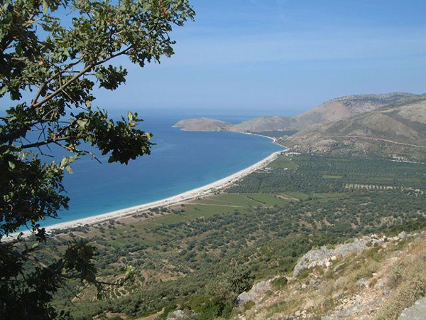 Coastline near Sarande, Albania photo