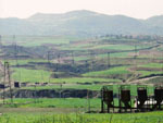 Oil pumps near Mallakastra, Albania photo