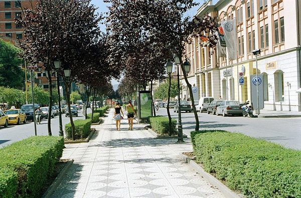 Street scene, Tirana, Albania photo