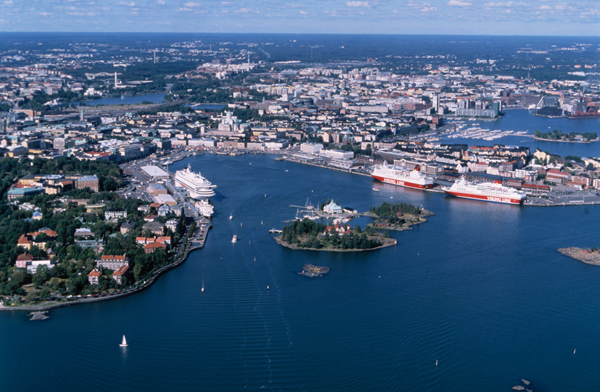 Aerial view of Helsinki, Finland Photo