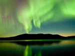 Northern lights (aurora borealis), Lapland, Finland photo