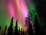 Northern lights (aurora borealis), Lapland, Finland photo
