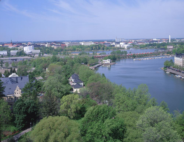 Panoramic view of Helsinki, Finland Photo