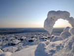 Winter landscape, Iso-Syote, Finland photo