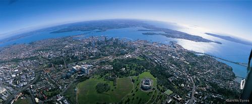 Aerial view of Auckland city looking North, New Zealand Photo