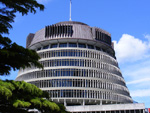Beehive building, Wellington, New Zealand photo