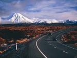 Desert road, New Zealand photo