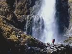 Devil's Puncbowl Falls, Arthur's Pass, New Zealand photo