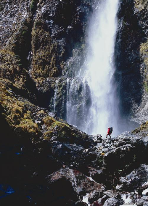 Devil's Puncbowl Falls, Arthur's Pass, New Zealand Photo