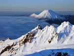 Igloo with a view, Mount Ruapehu, New Zealand photo