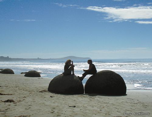 Moeraki boulders, New Zealand Photo
