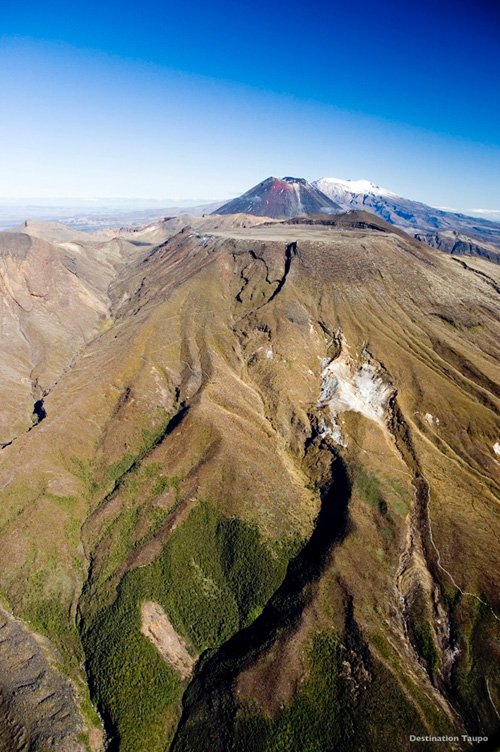 Over the volcanoes, New Zealand Photo