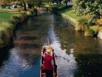 Punting on the Avon River, Christchurch, New Zealand photo