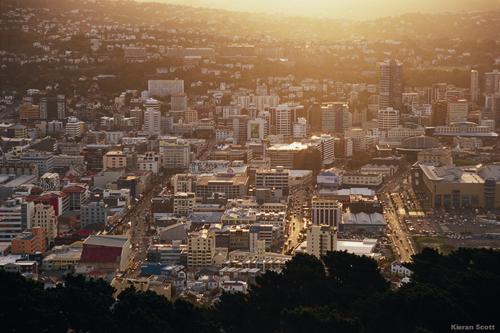 View from Mount Victoria, Wellington, New Zealand Photo