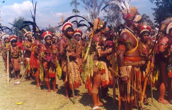 Local cultural group, 2001 Goroka show, Papua New Guinea Photo