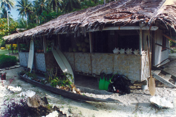 Rest house, Muschu Island, East Sepik province, Papua New Guinea Photo
