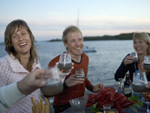 Crayfish party, Fejan island, Stockholm archipelago, Sweden photo