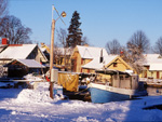 A village in winter, Stockholm region, Sweden photo