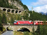 Albula railway, Graubunden, Switzerland photo