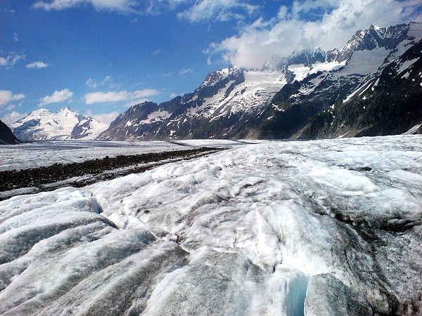 Alectsch glacier, South of Konkordia, Switzerland photo.