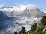 The Aletsch glacier, Valais, Switzerland photo