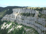 The Creux du Van escarpment in the Jura mountains, Neuchatel, Switzerland photo