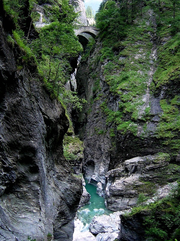 Via Mala gorge near Thusis, Graubunden, Switzerland photo.