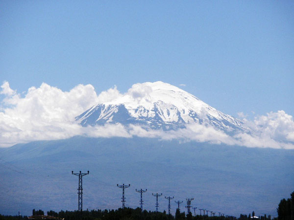 Agri mountain, as seen from Igdir, Turkey photo
