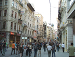 Istiklal Avenue in the cosmopolitan Beyoglu district of Istanbul, Turkey photo