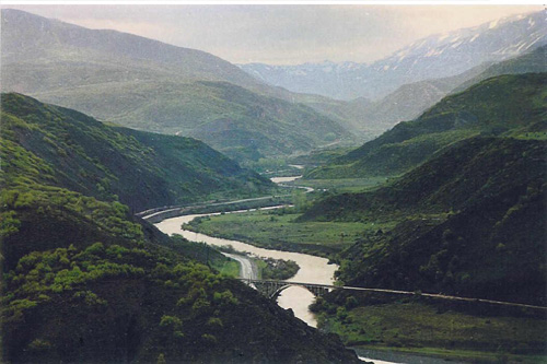 River valey, Tunceli province, Turkey photo