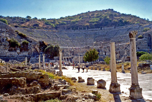 Roman theater in Ephesus, Turkey photo