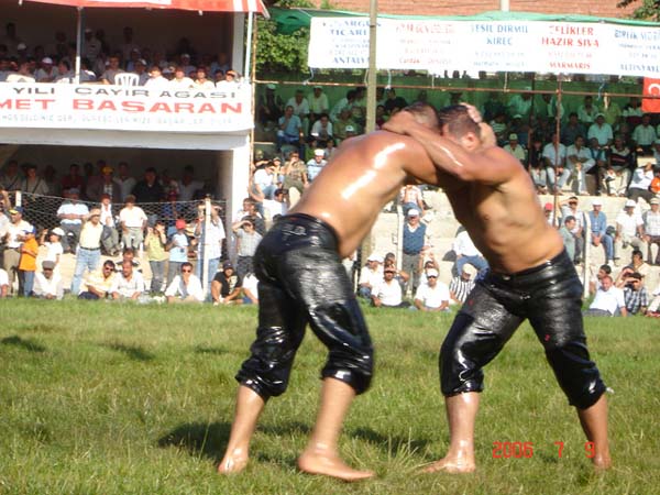 Traditional Turkish wrestling, Burdur province, Turkey photo