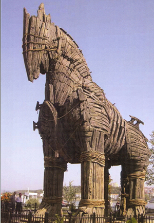 Troyan horse, Canakkale, Turkey photo