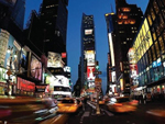 Broadway at night, Manhattan, New York, United States photo
