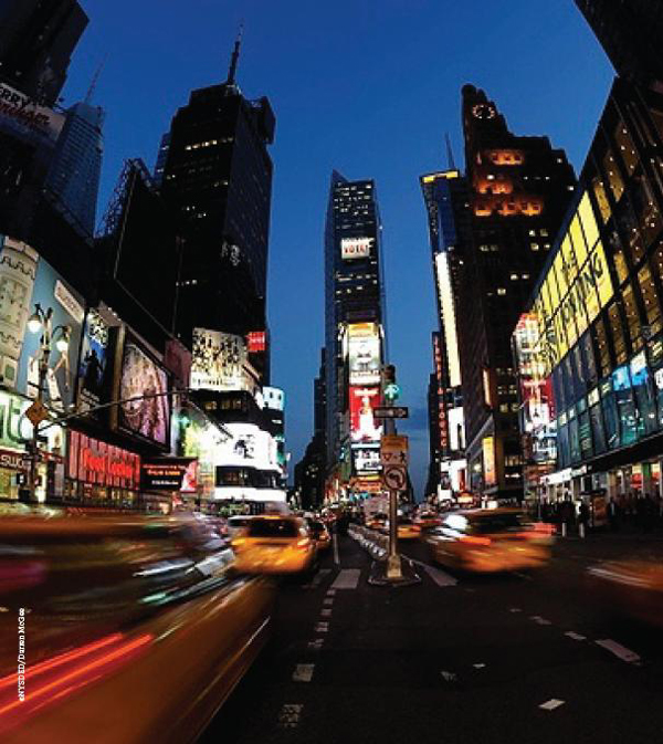 Broadway at night, Manhattan, New York, United States photo