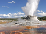 Castle geyser, Yellowstone National Park, Wyoming, United States photo