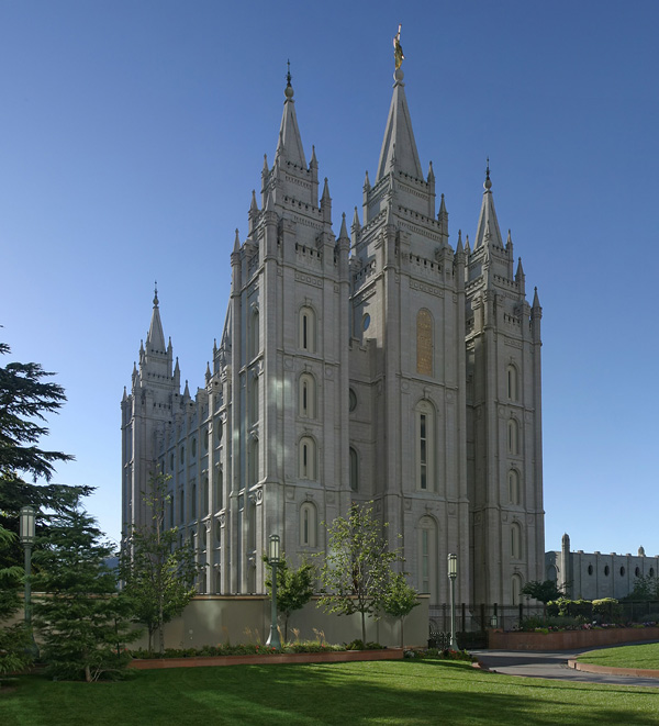 The Mormon Temple in Salt Lake City, Utah, United States photo