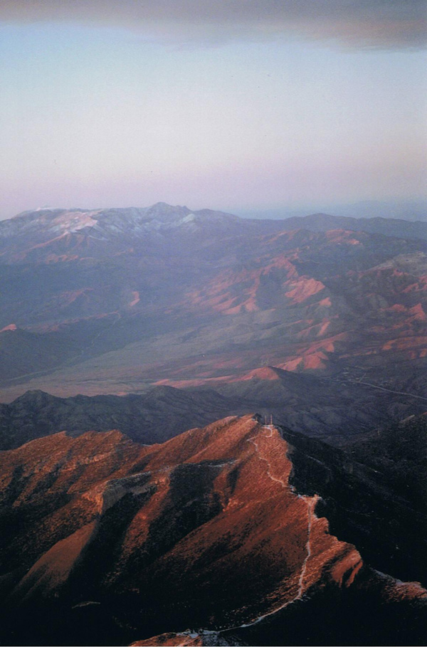 Mountains in the Mojave desert, Nevada, United States photo