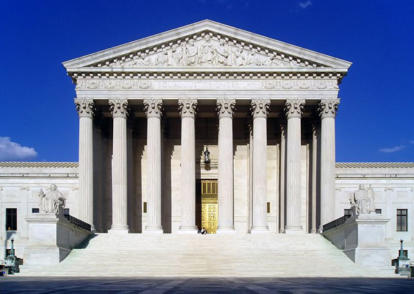 West front of the US Supreme Court building, Washington, Discrict of Columbia, United States photo